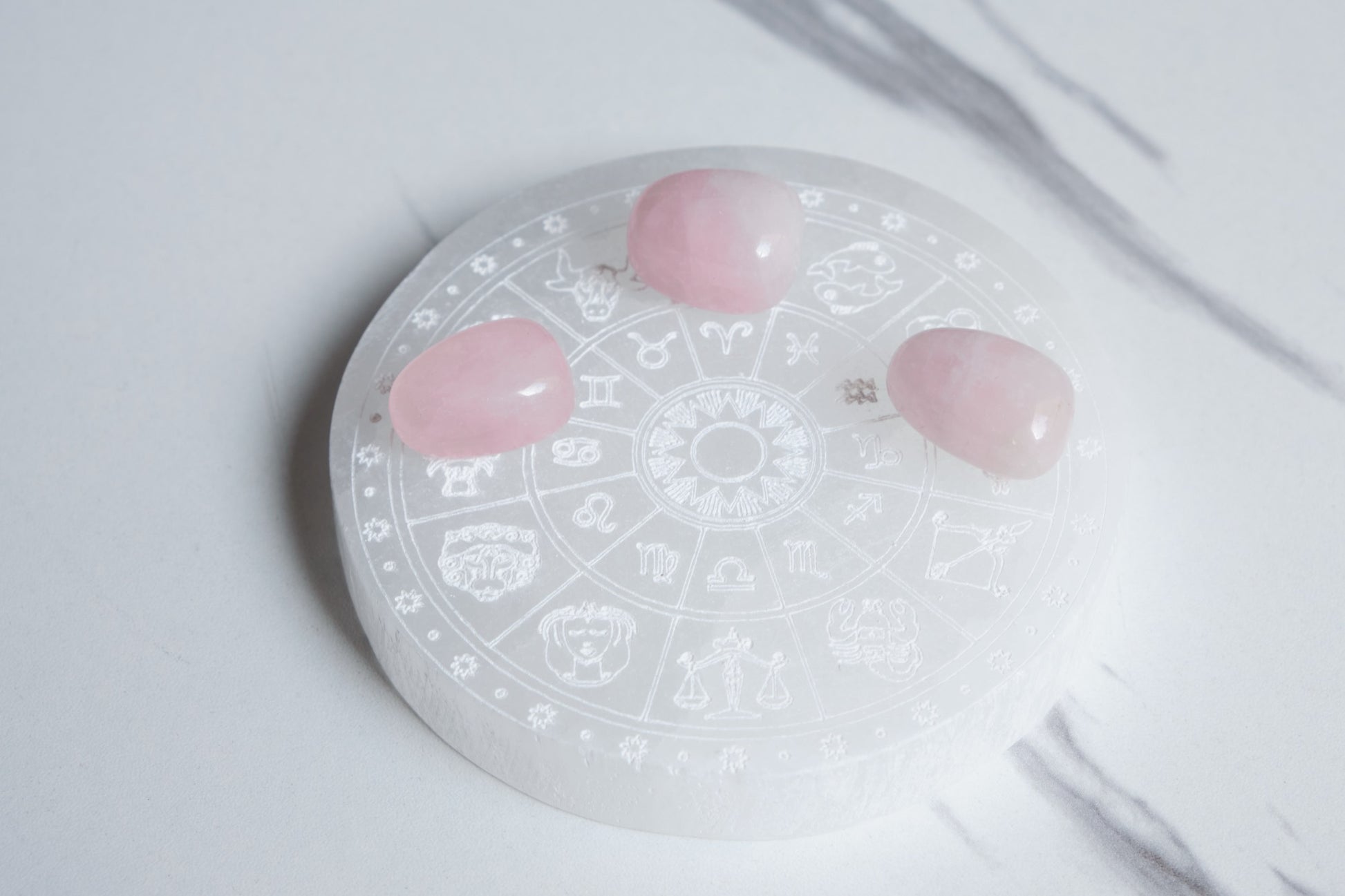 Pierre roulée quartz rose naturelle vue 2