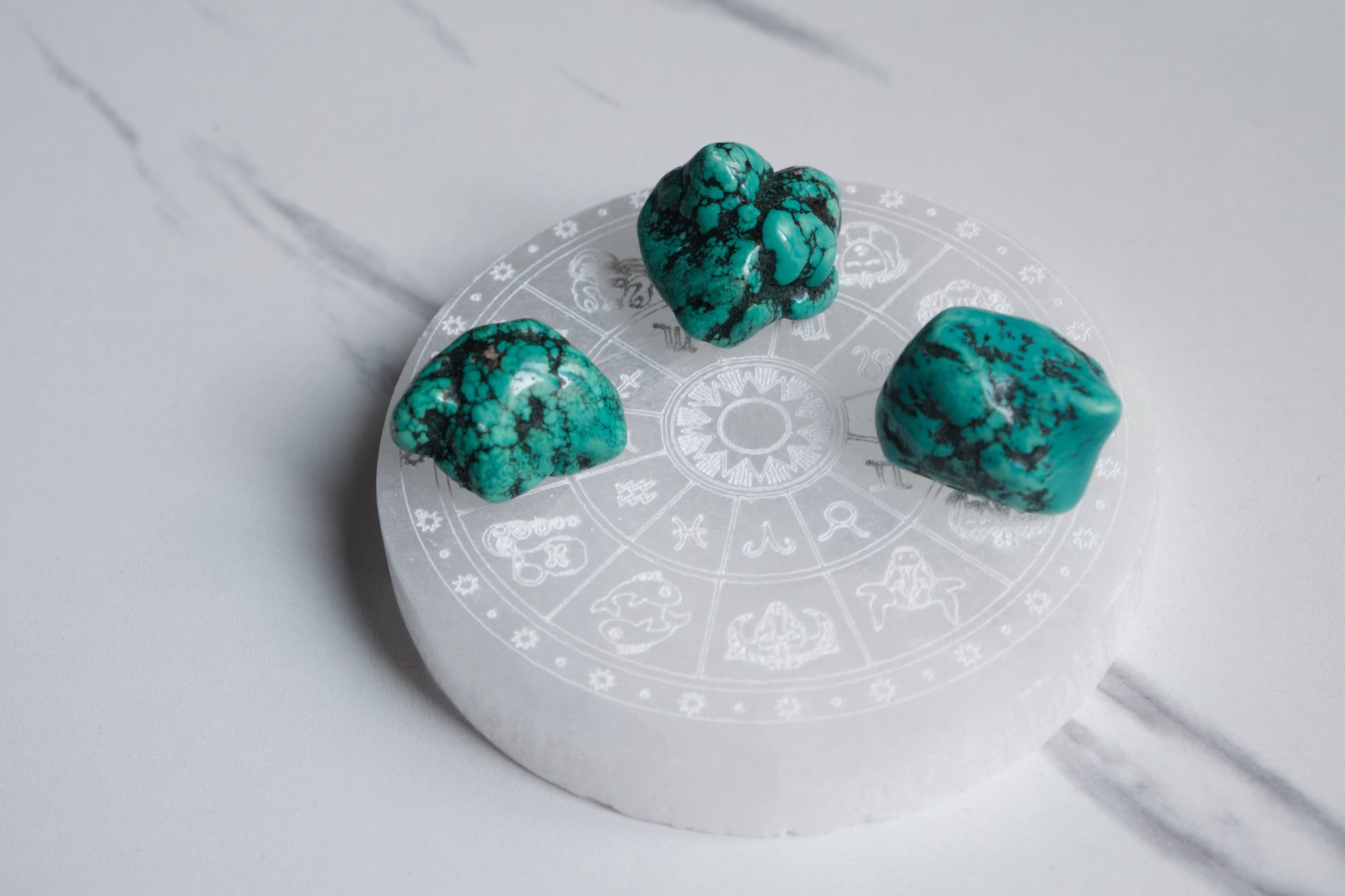 Pierre roulée turquoise naturelle vue 2