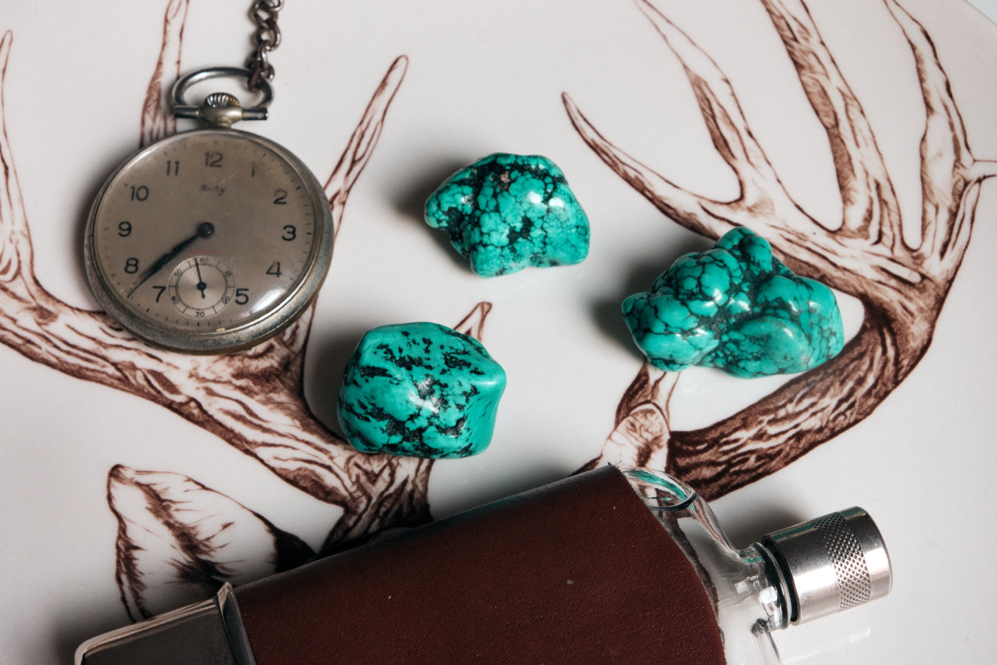 Pierre roulée turquoise naturelle